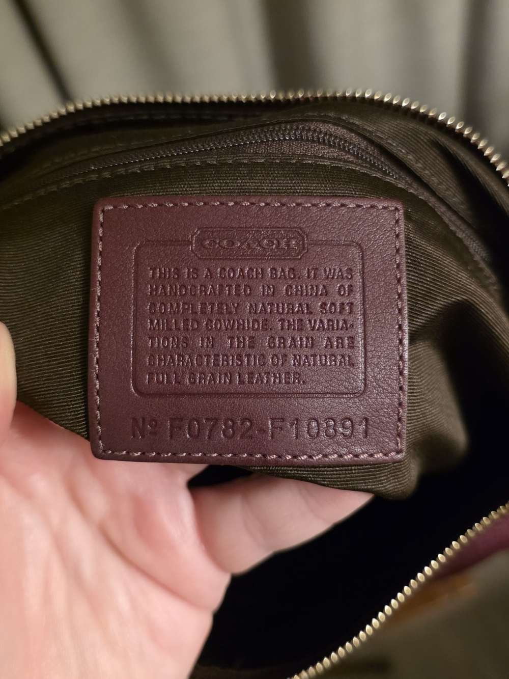Coach NWT Chelsea Plum Soft Milled Leather F10891 - Picture 4 of 9